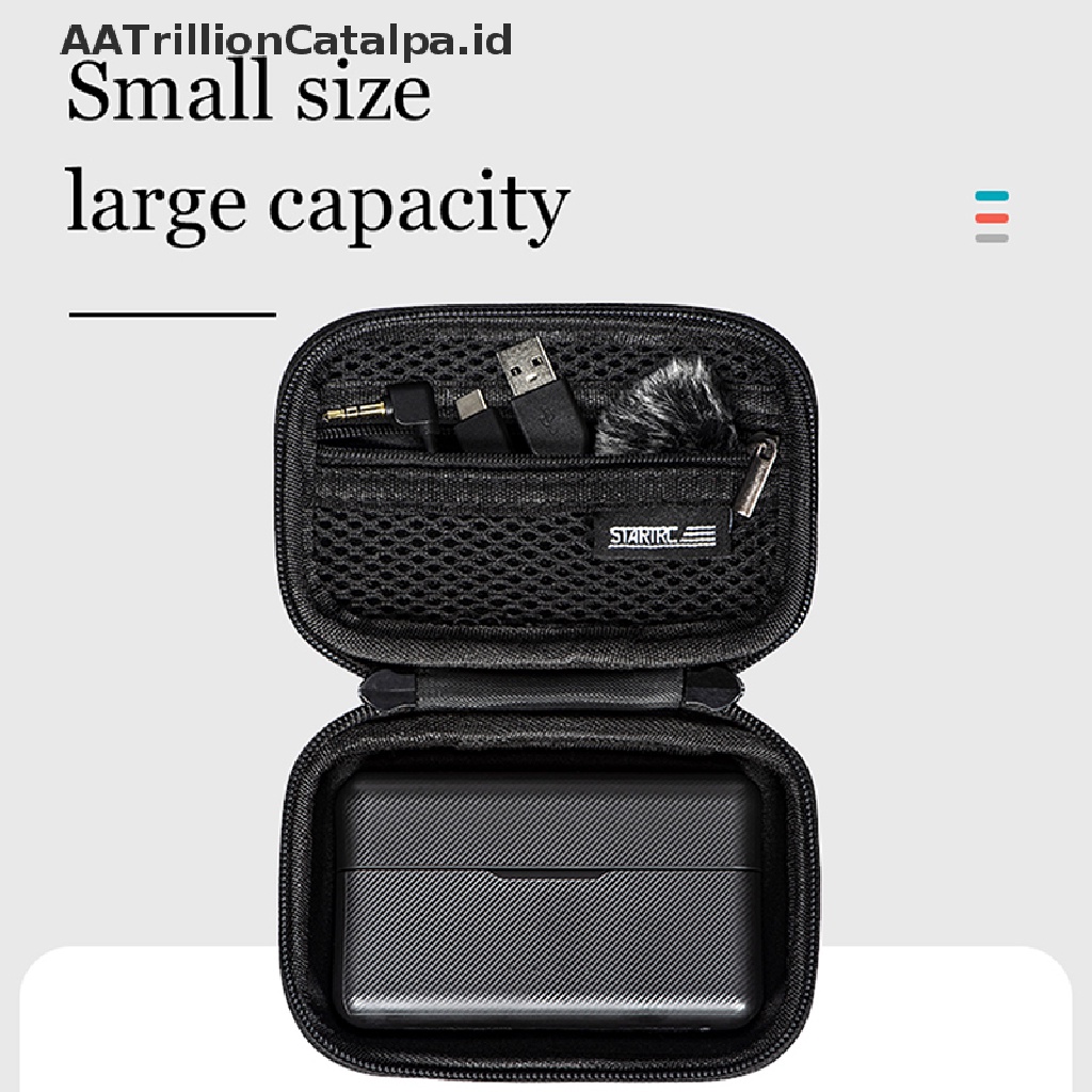 Aatrillioncatalpa Tas Pouch Penyimpanan Mic Wireless Portable Shockproof Untuk DJI