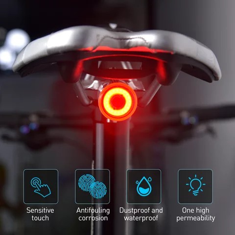 Enfitnix XLite 100 Lampu Sepeda Smart LED Taillight Saddle Seatpost Mount with Plate Bracket