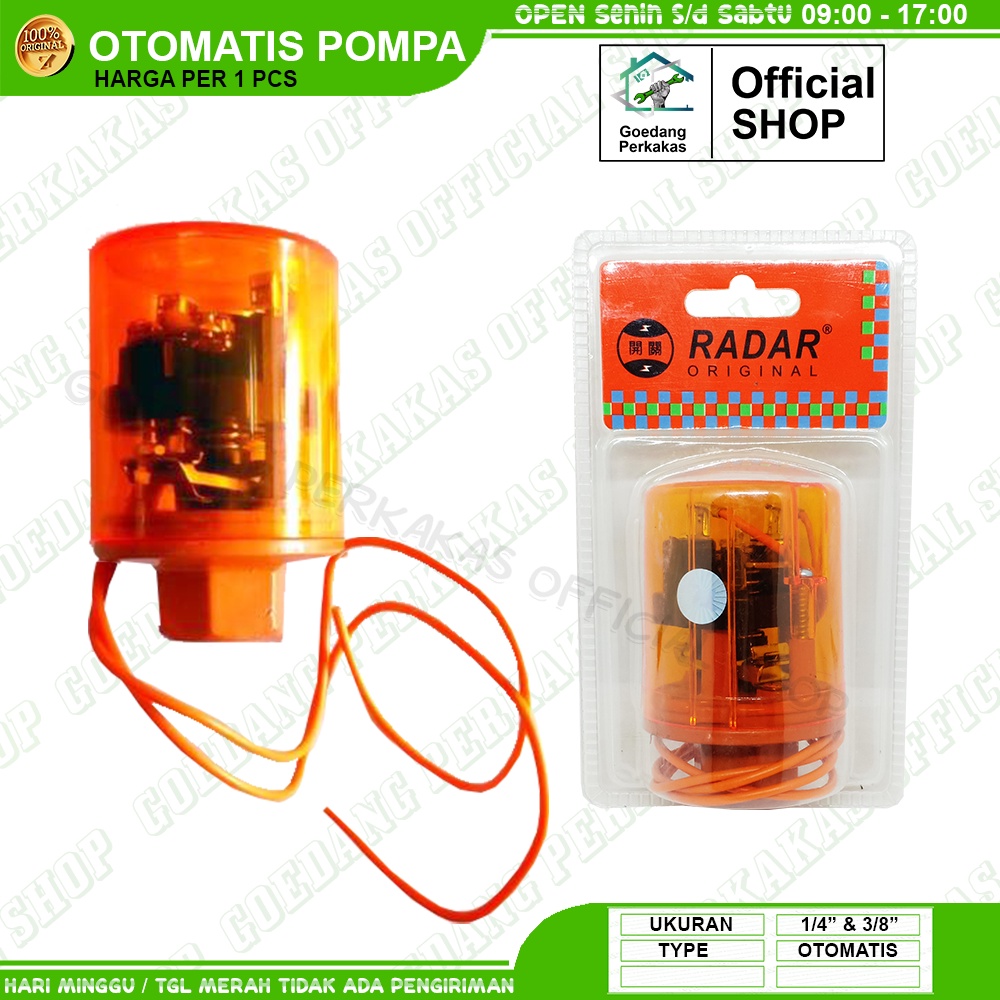 Otomatis Pompa Air Radar Ukuran 1/4" 3/8" Original Otomatis Mesin Air