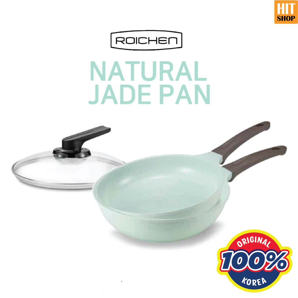 Roichen Natural Jade Pan - Wajan Anti Lengket Lapisan Giok Korea