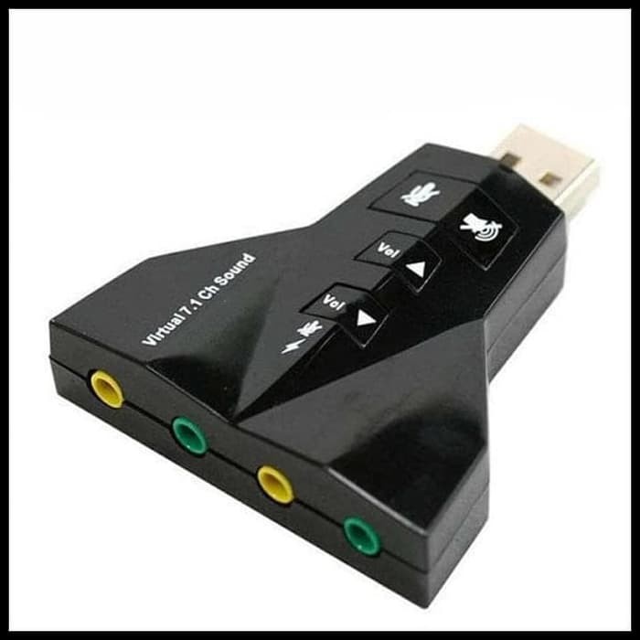 USB Sound Card 7.1 External Aux Splitter Cabang 2 Spliter Soundcard sound card multi