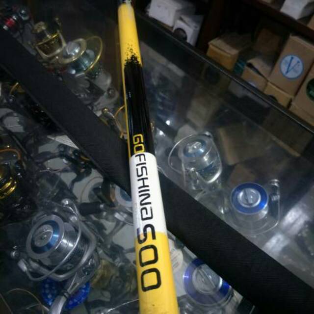 Joran Tegek cetilan lele Giant Flag Tongkat Bendera go fishing  Carbon 80% import