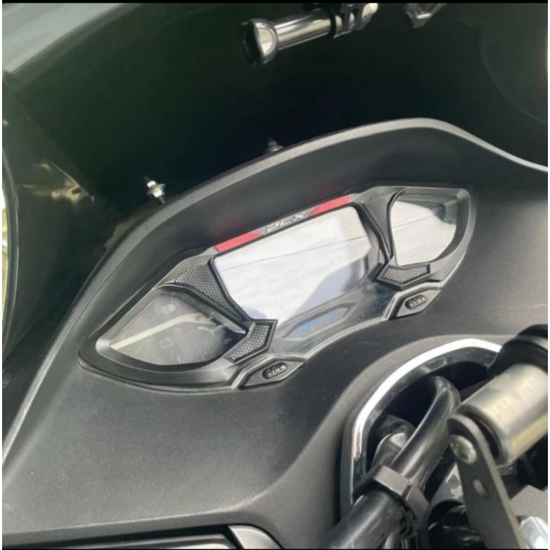 Stiker Sticker karet Anti gores Spidometer Motor PCX 160 lis - Merah