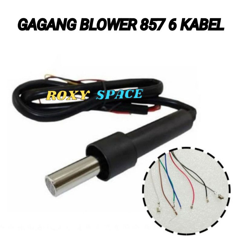 GAGANG BLOWER 857 857D digital SOLDER UAP 6 Kabel Original Pabrik