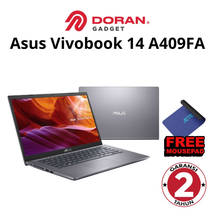 Laptop Asus Vivobook 14 A409 FA A409FA FHD321 FHD322 / Core i3 - 10110U / 4 GB / 256 GB SSD / 14″ / 