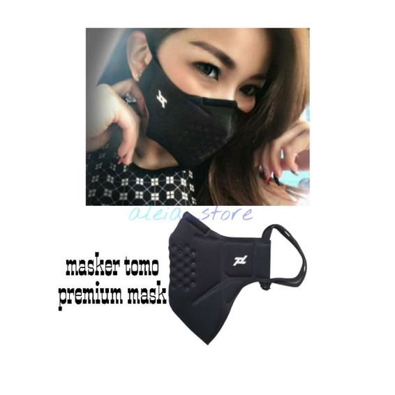 MASKER TMO BLACK MASK/MASKER TNI/POLRI/MASKER EARLOOP DEWASA UNISEX