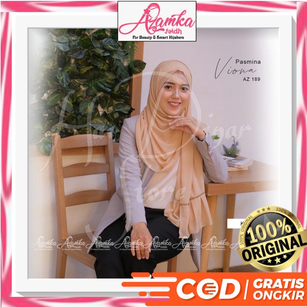 [Baru] Azamka Hijab Pashmina Azamka Viona Ready