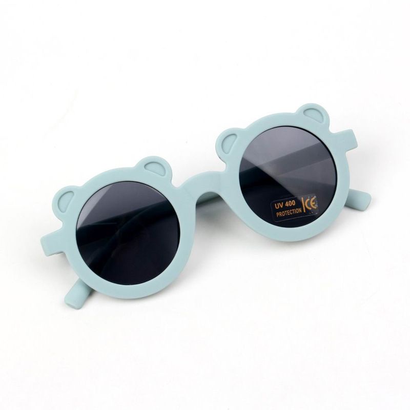 Kacamata Anak Sunglasses Anti Radiasi UV dan Blueray UV400 Fashion Bayi Gaya Korea Lensa Hitam-AN02 - Biru