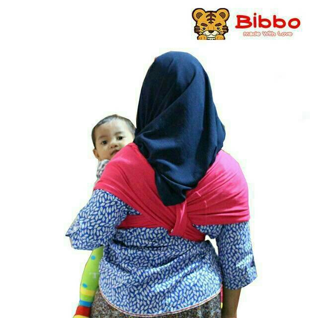 Geos Gendongan Kaos Bibbo 2in 1 BEST SELLER [ Tanpa kemasan pouch bibbo]