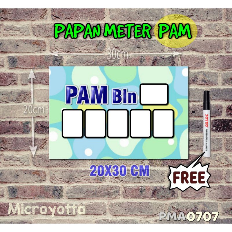 

Microyotta Papan Meter Listrik PLN PAM motif Unik - Pastel 07