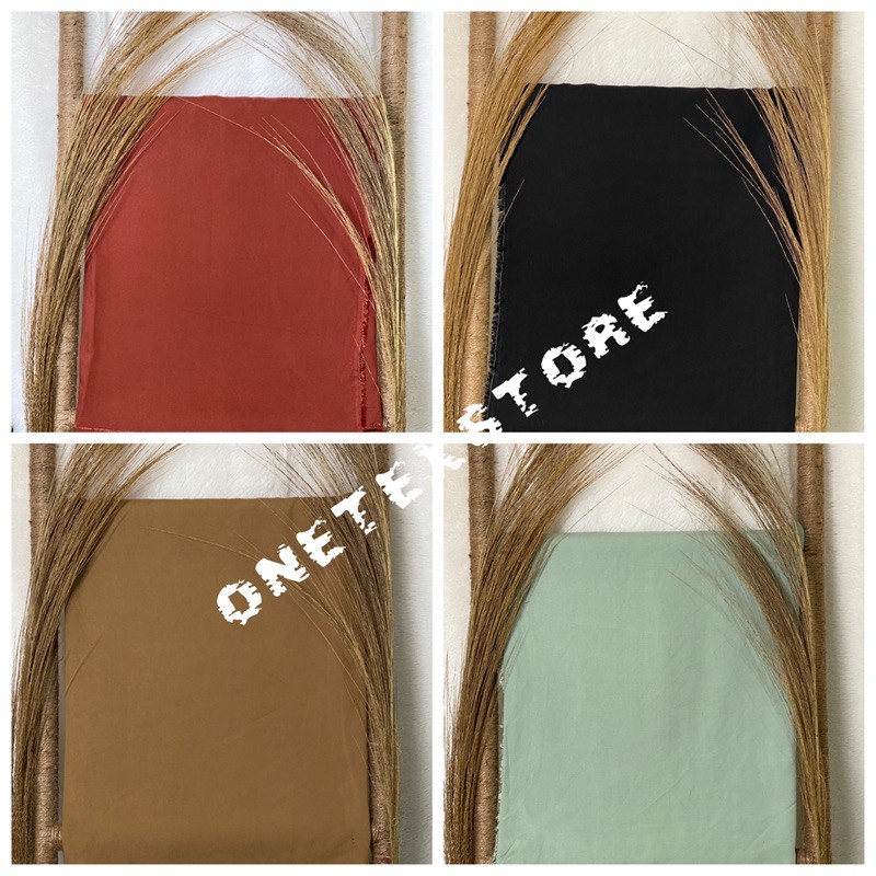 Kain Katun Rayon polos Viscose  Premium Uniqlo. Bahan Pajamas, Daily (Harga 0,5 meter)