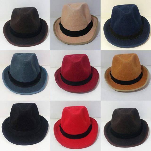 Fedora quino topi fedora hitam