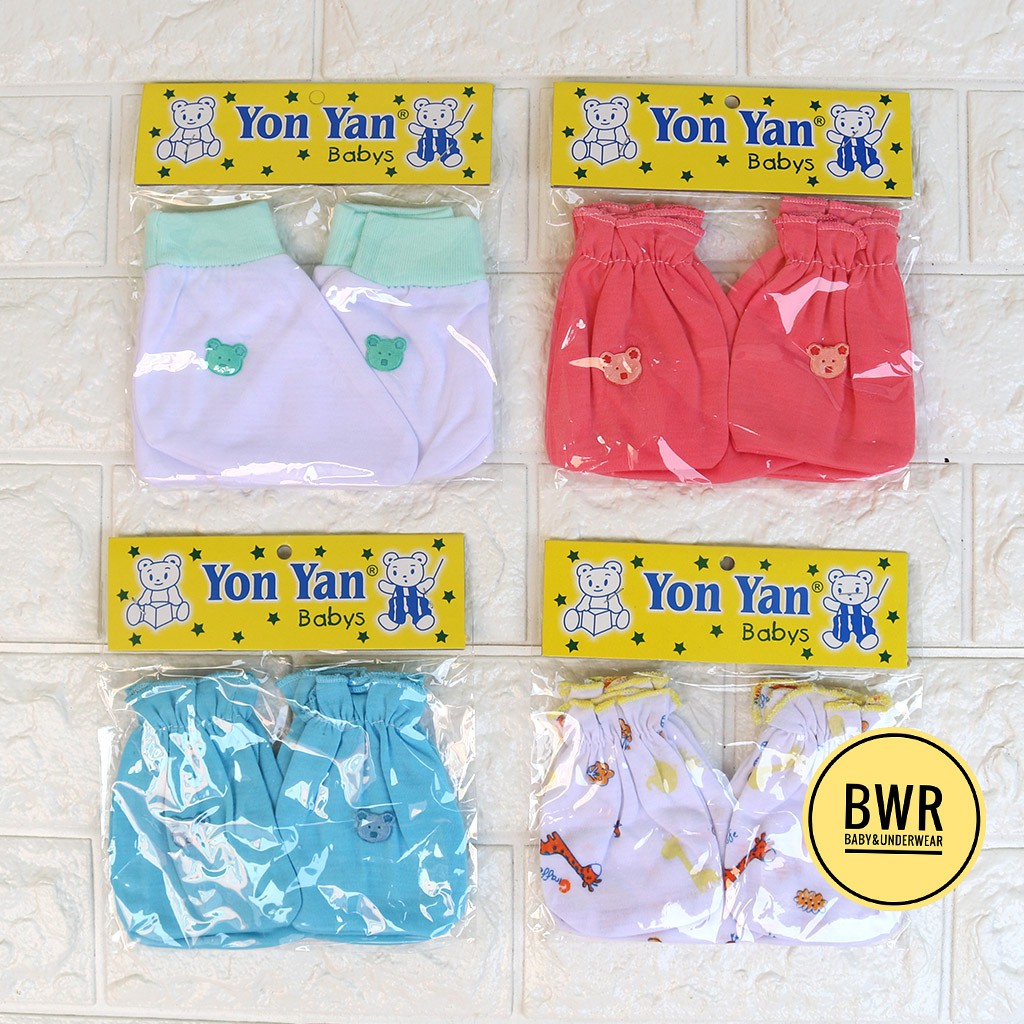 SARUNG TANGAN YON YAN [ D3 - E3 ] Sarung Tangan Bayi New Born Bayi Yonyan - Bwr