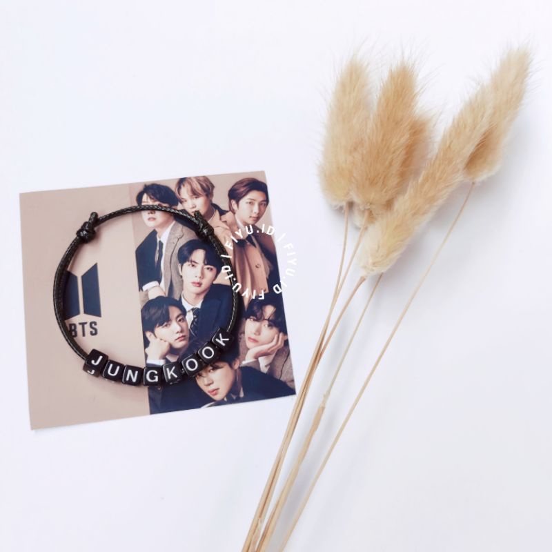 GELANG BTS ARMY / GELANG NAMA MEMBER BTS / JUNGKOOK / V TAEHYUNG / SUGA / RAP MONSTER / JIN / JIMIN / JHOPE