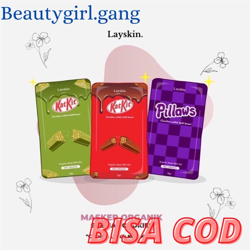 LAYSKIN MASKER ORGANIK COOKIES by Layskin