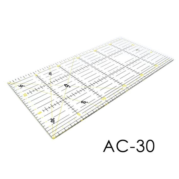 

FREYA Quilting Ruler 15x30cm - Penggaris Jahit Quilting AC-30