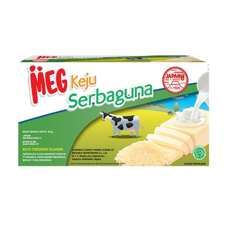 

KEJU MEG SERBAGUNA 165 GRAM KEJU JEPANG