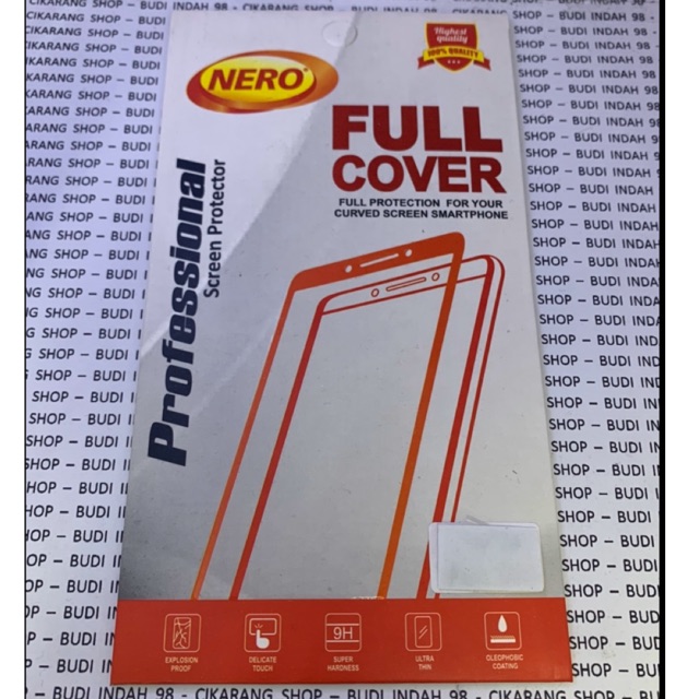 Tempered Glass Full Glue 6D Samsung J2 Pro Full Cover Screen Guard Nero Ori