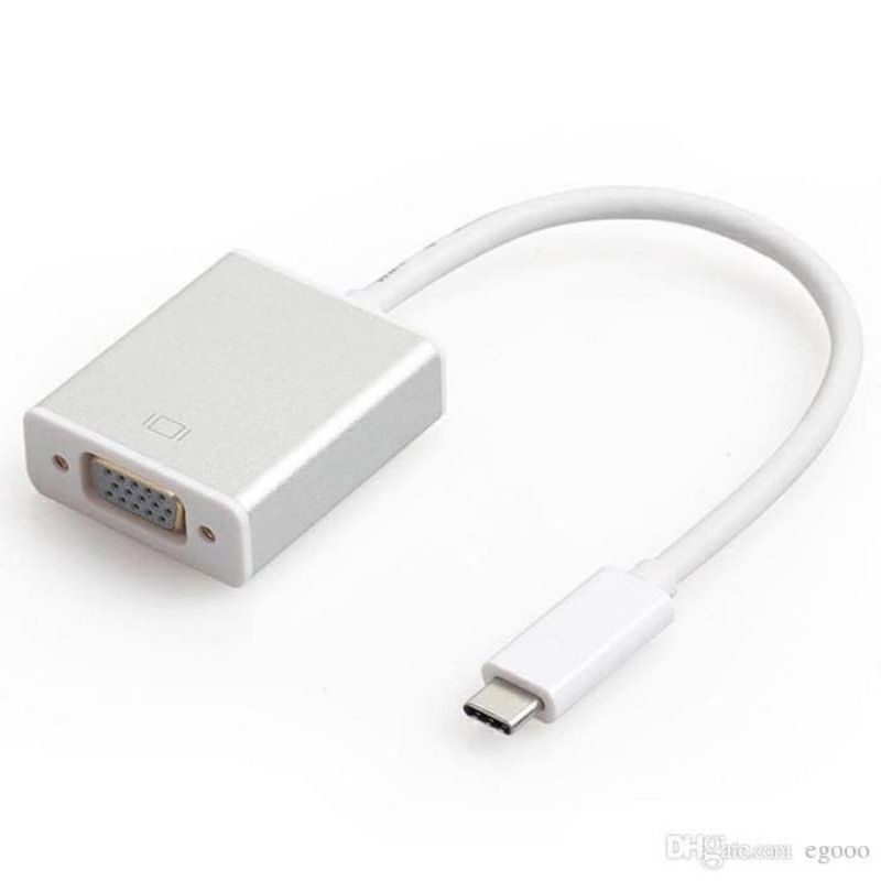 CONVERTER USB TIPE C TO VGA FOR MACBOOK, CONVERTER USB 3.1 TYPE-C TO VGA CONVERTER ADAPTER FOR MACBOOK - CONVERTER USB TIPE C TO VGA