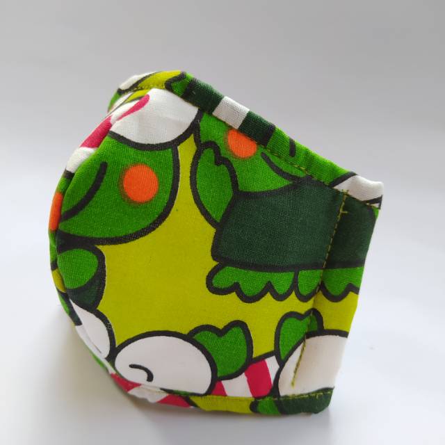 MASKER ANAK PREMIUM 6 LAPIS MOTIF KODOK