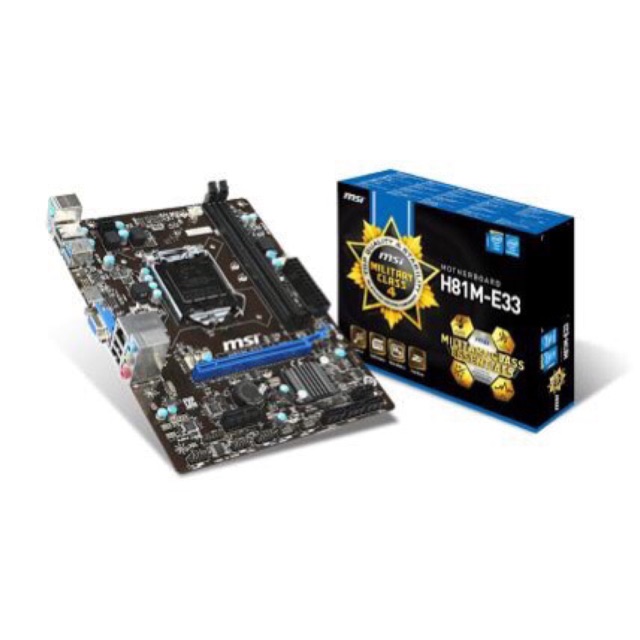 MOTHERBOARD MSI H81M-E33 LGA SOCKET 1150