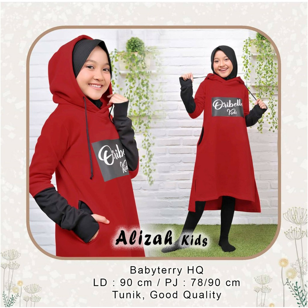 QUINNYSHOP-COD-US-BAJU TUNIK ANAK PEREMPUAN-TUNIK ANAK PEREMPUAN-BAJU LEBARAN ANAK MUSLIM 2021