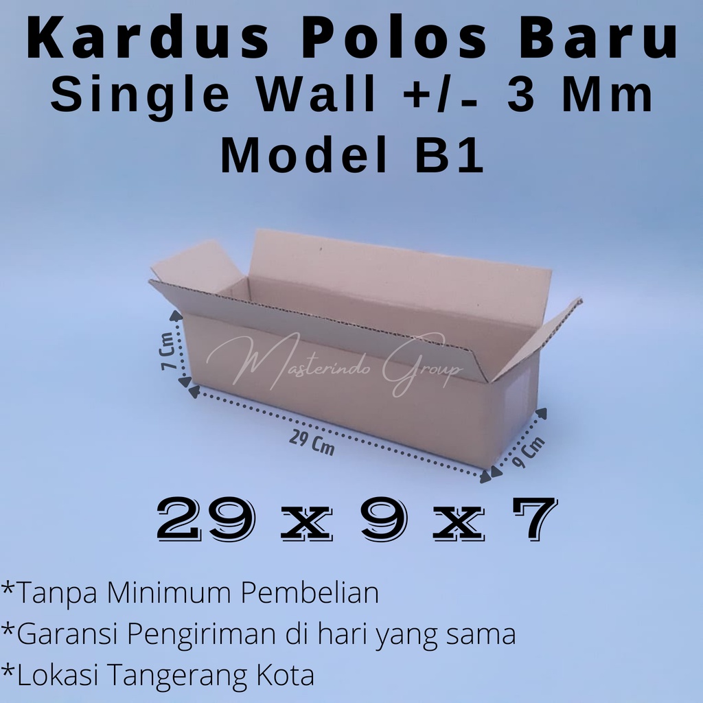 

Kardus | Box | Karton Polos 29x9x7 Cm