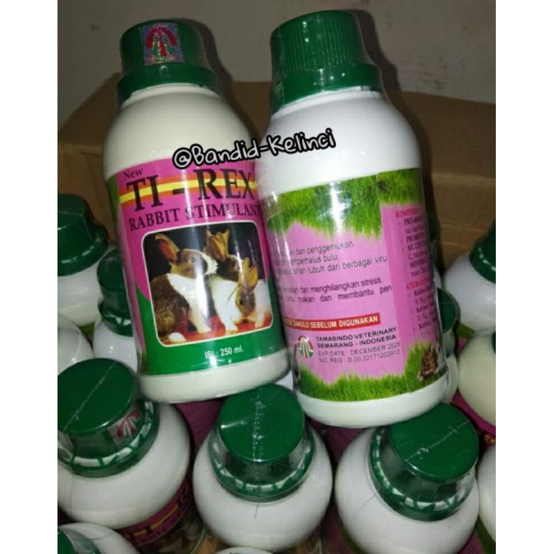 TIREX VITAMIN KHUSUS KELINCI, RABBIT STIMULANT VITAMIN BULU KELINCI, VITAMIN PENGGEMUK KELINCI