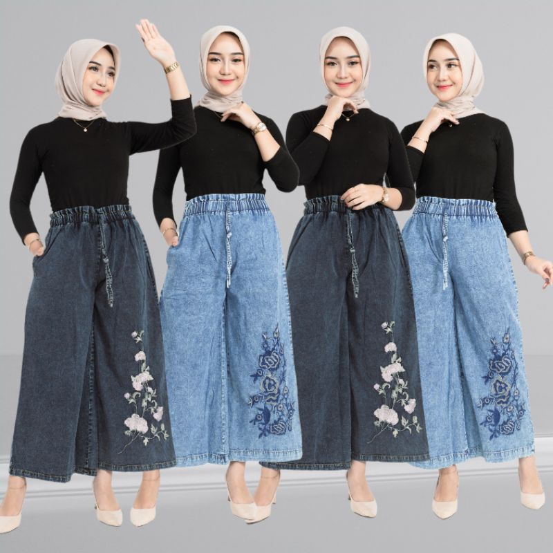 Toball - Kulot Jeans Jumbo Variasi Bordir Muat BB 40-65kg