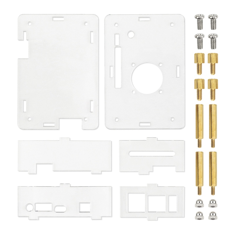 Btsg Heatsink Untuk Case Untuk Orange Pi 4lts Akrilik Untuk Case DIY Dengan Fan Pendingin Tenang Heatsink Kit Tahan Lama