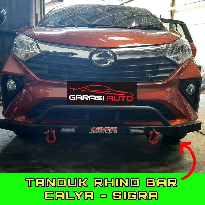 Tanduk Depan Towing Bar Mobil Calya Sigra New Original Bumper Guard Rhino Bahan Besi Tebal No Arb