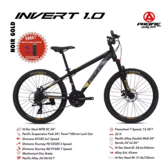 SEPEDA GUNUNG MTB 24 inch PACIFIC INVERT 1.0
