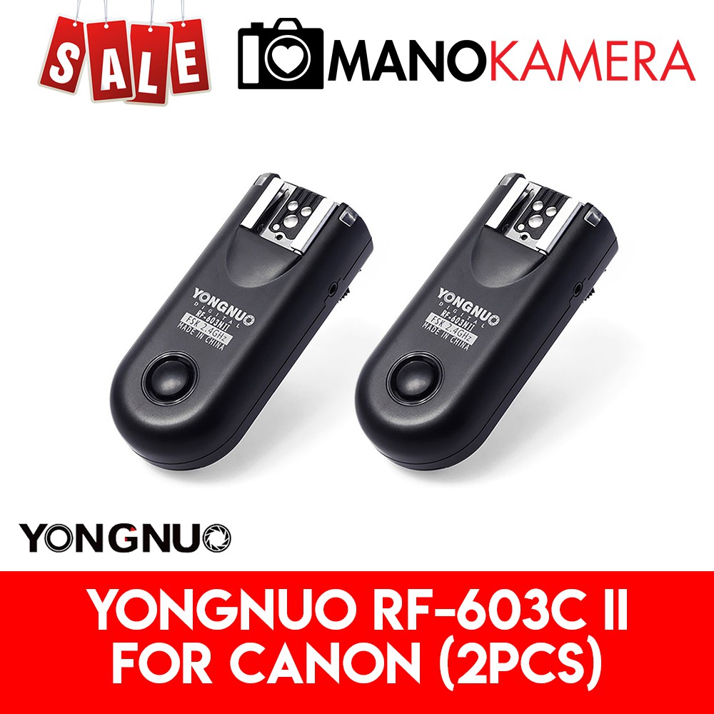 Yongnuo RF603C II Trigger Flash Speedlite For Canon 2pcs