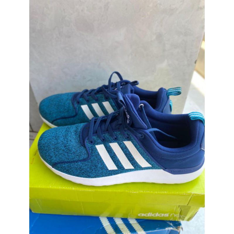 SEPATU ADIDAS NEO LITE RACER CLOUDFOAM ORIGINAL || BIRU NAVY