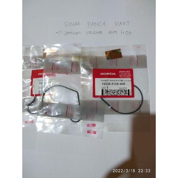 oring gasket water pump vario 19226kvb900