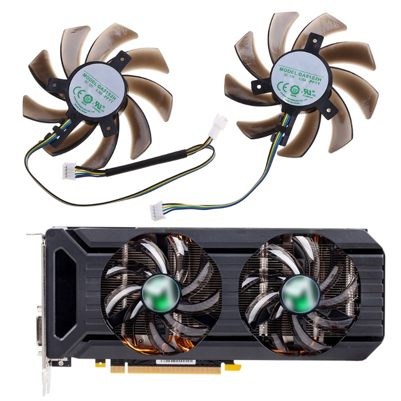 Kipas Pendingin GPU 85MM Untuk Kartu Grafis Maxsun GTX1060 1070 1080 GTX1070Ti Palit