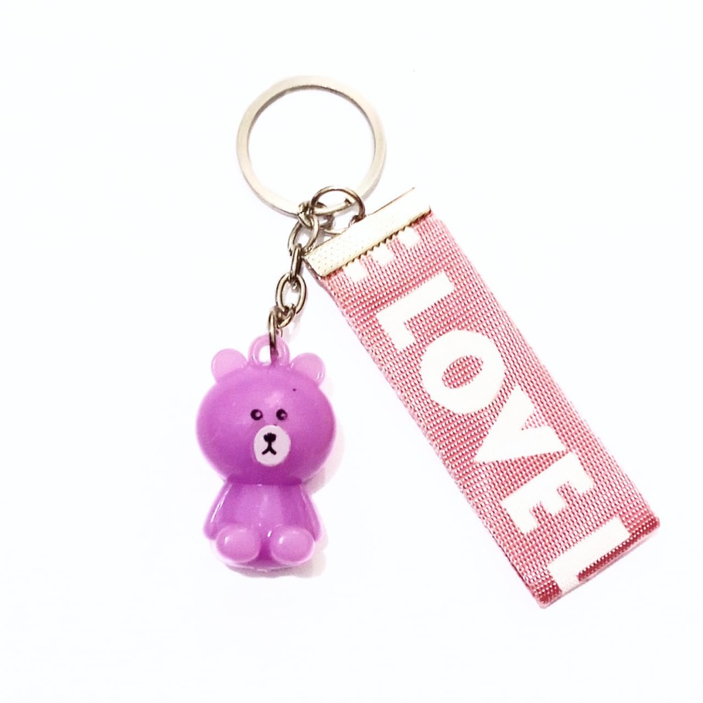 Fashion Fair - Gantungan LOVE BEAR Keychain Gantungan Kunci Aksesoris Tas