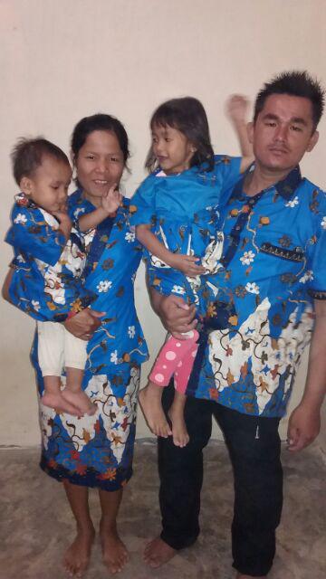 Batik Seragam Couple Plus Anak Zigzag
