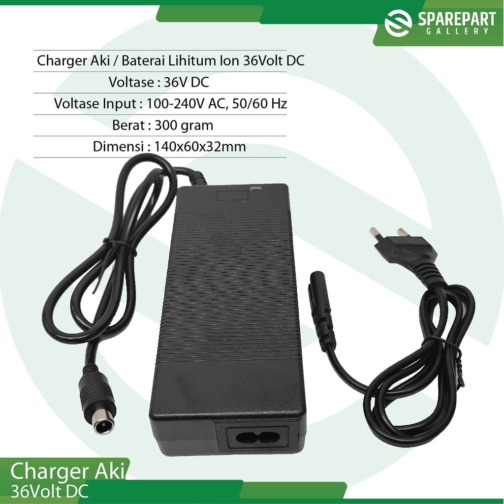 Charger Baterai Lithium ion 36v DC skuter otoped listrik 8.5inch M365