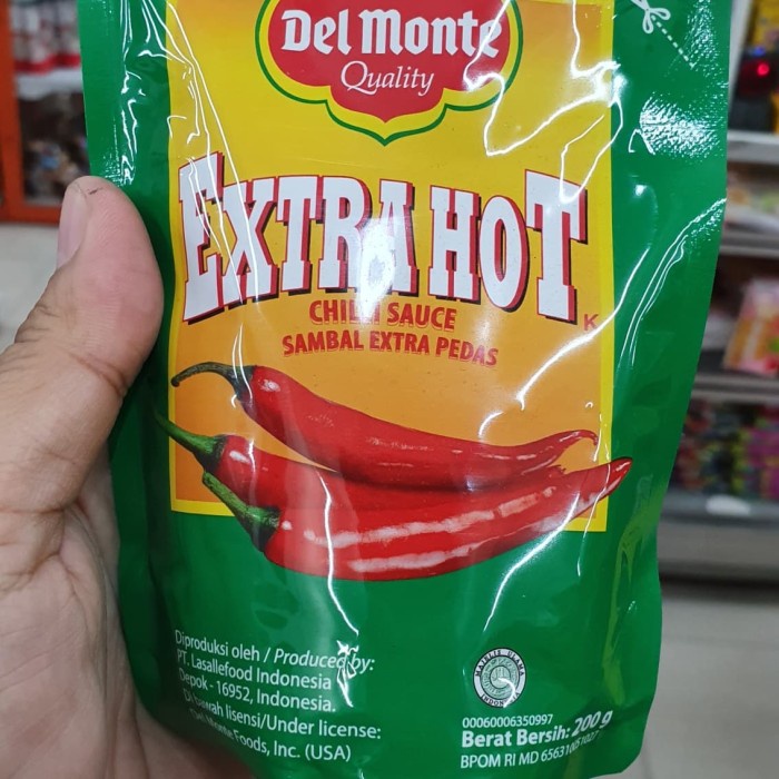 

PCS 200GR - SAOS DEL MONTE / SAUS TOMAT / SAMBAL EXTRA HOT / DELMONTE atayatoko