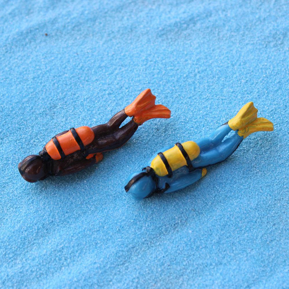 Lanfy Divers Patung Underwater World Miniatur Sea Explorer Ornamen Tangki Ikan Decor Mainan Lanskap Mikro