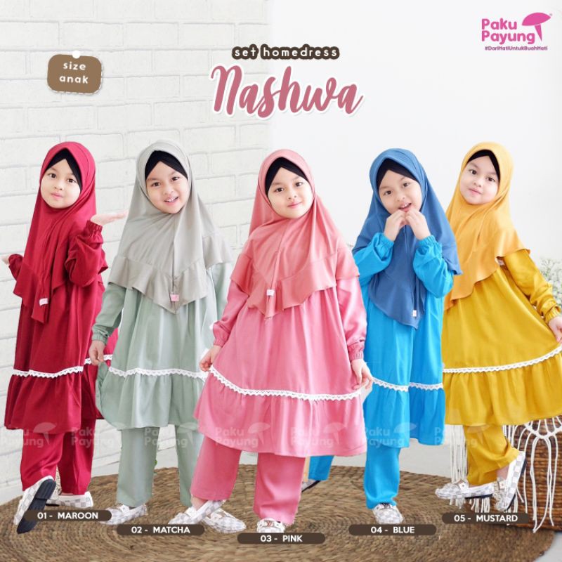 SET CELANA NASHWA  BY PAKUPAYUNG