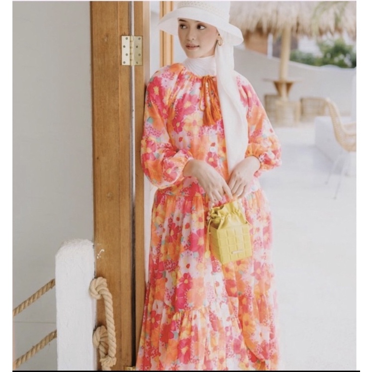 NEW LEXY PEONY DRESS BY INTALICIOUS