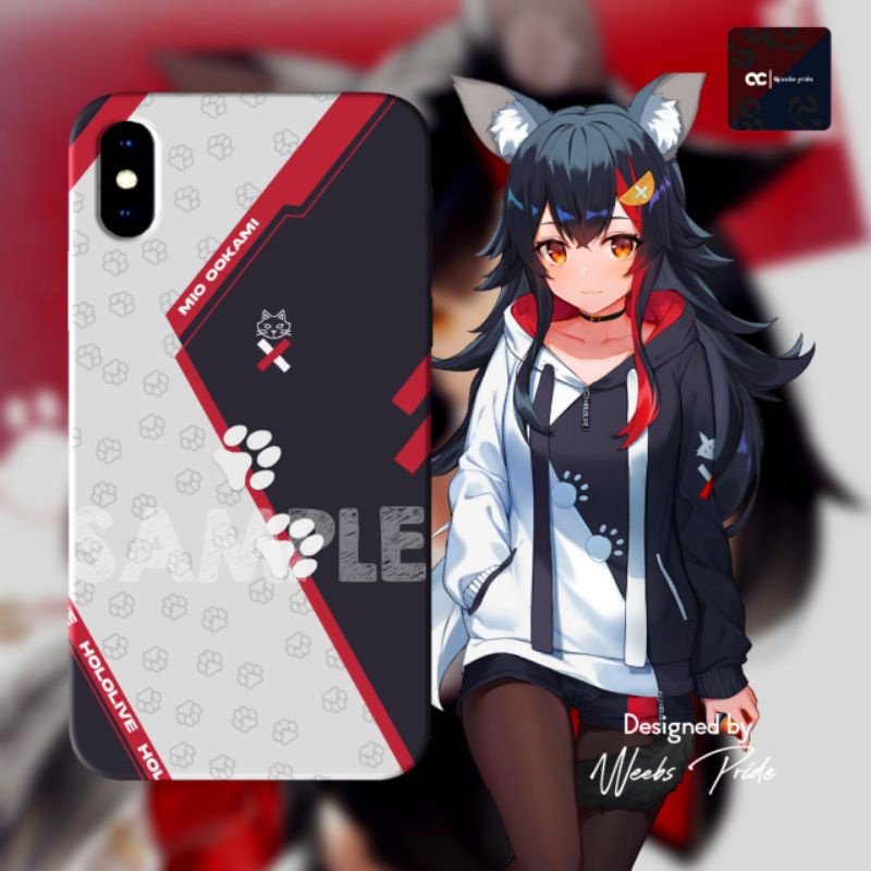 Phone Case Vtuber Hololive - Mio ookami - Weebspride