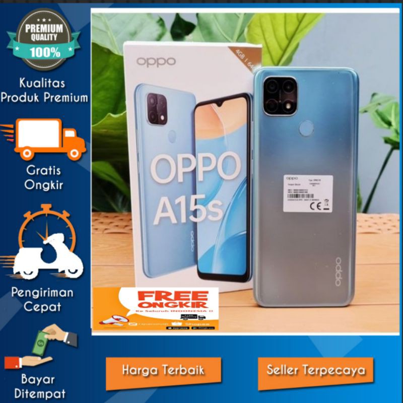 Oppo A15s Ram 4Gb rom 64Gb 3camera