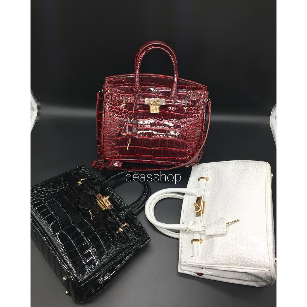 Tas HB cr Glossy 30cm tas wanita tas import mewah deasshop179