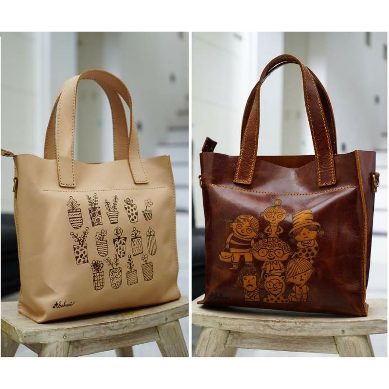 Square Tote Abekani (no lining)