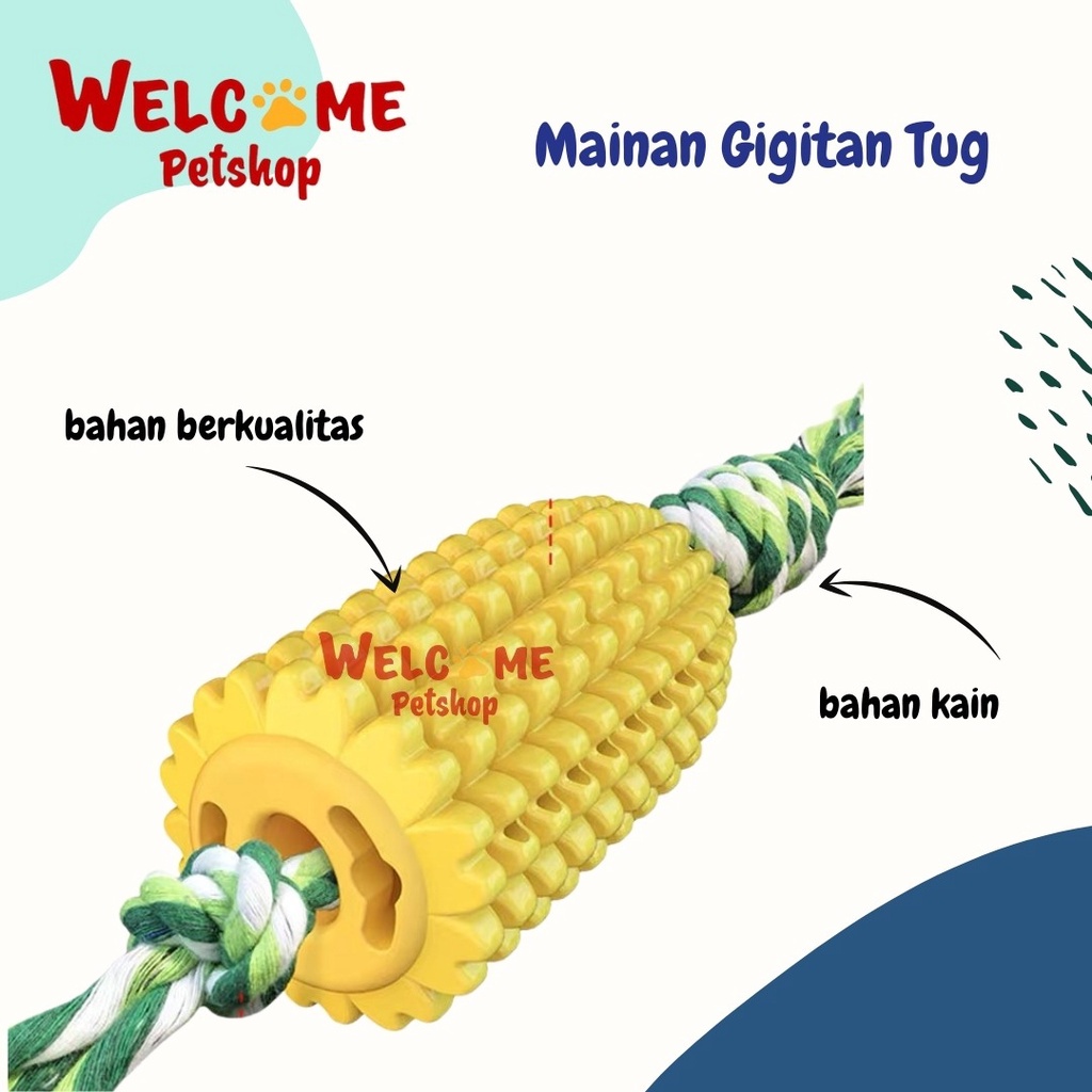 Mainan Gigitan Tug / Mainan Anjing / Gigitan Anjing / Dog Toy