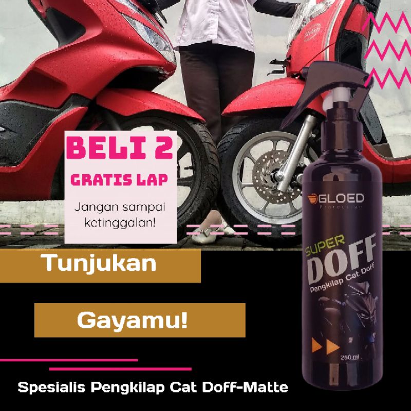 Pengkilap body Doff motor Mobil Nano Coating poles motor mobil