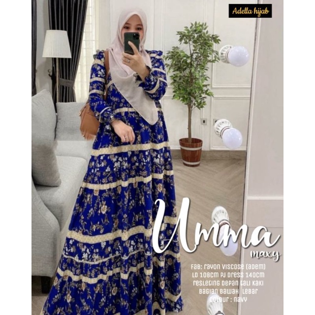 UMMA DRESS MAXI RAYON VISCOSE [ BISA COD ]